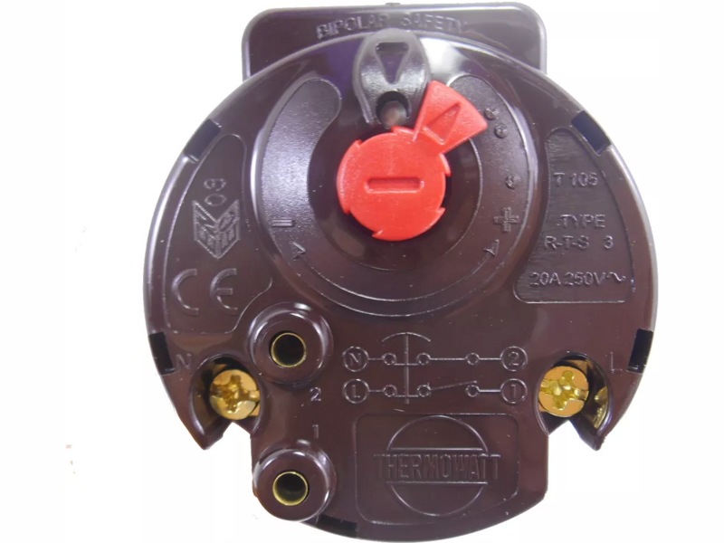 Термостат стержневой для водонагревателя (бойлера) Ariston 181353 / RTS3 450mm 70/90°C (20A-250V), круглый с термозащ- фото2