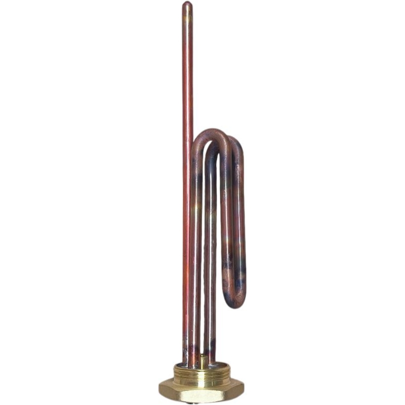 Тэн для водонагревателя ( бойлера) Ariston RCT2000 (изогнутый RCT 2000w резьба 1”1/4, анод M6 