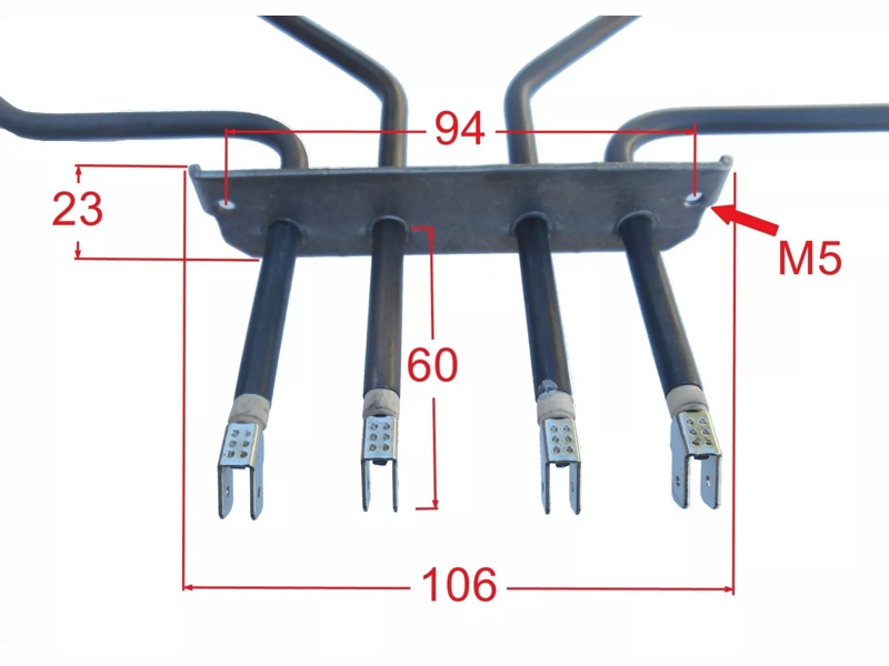 Тэн (нагревательный элемент) верхний (гриль) для духовки Bosch COK109BO / Kaneta 1500W+1300W- фото5