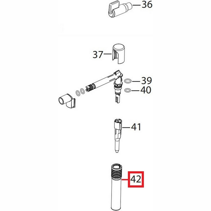 Наружная трубка капучинатора для кофемашин DeLonghi 5513213741- фото4