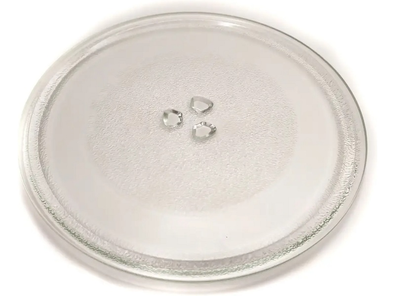 Универсальная стеклянная тарелка (поддон, блюдо) для микроволновой печи UNR 324 (95PM07, 324 мм)- фото3
