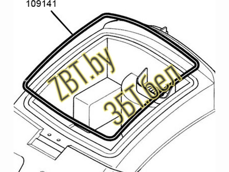 Прокладка корпуса нижняя к пылесосу Thomas 109141- фото3