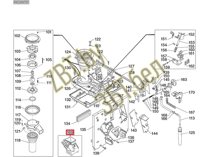 Заварочный узел в сборе для кофемашин Saeco Philips 996530002103- фото5