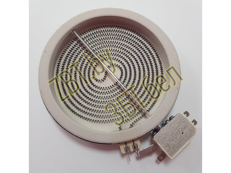 Электрокомфорка (стеклокерамика) для плиты Гефест, Бош, Сименс, Беко, Вирпул, Индезит, Аристон 1652032812 (D=165mm, 1200W, идет под регулятор мощности)- фото