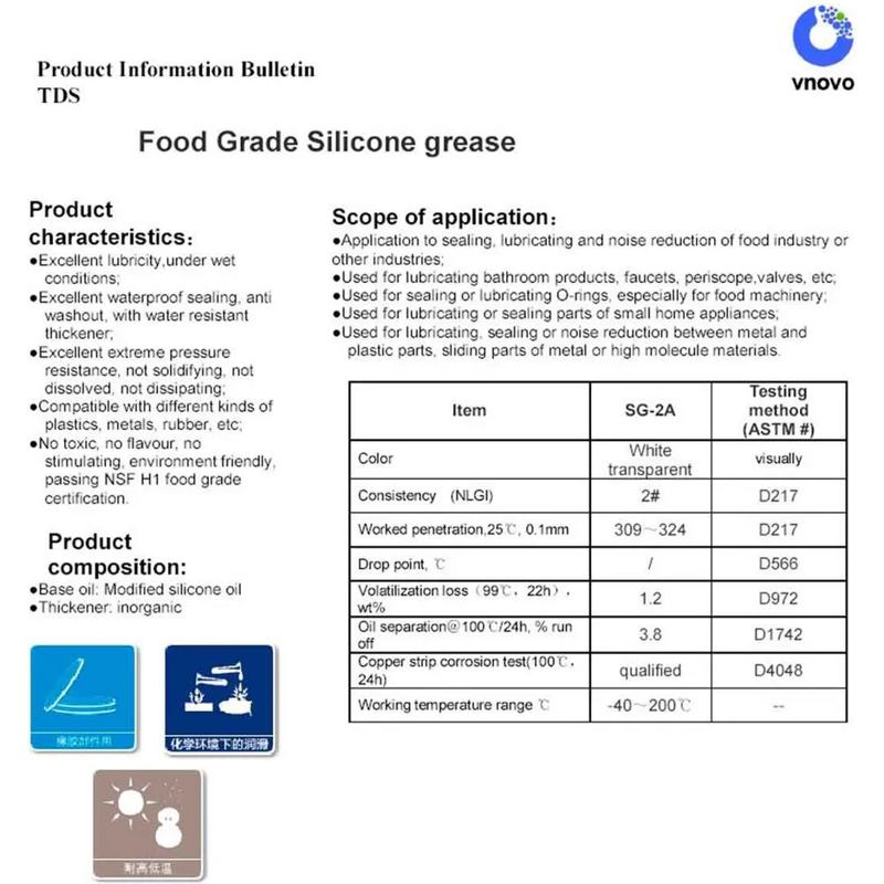 Пищевая мульти-силиконовая смазка Vnovo SIL RSV97-2 (SG-2) (10 ml)- фото5