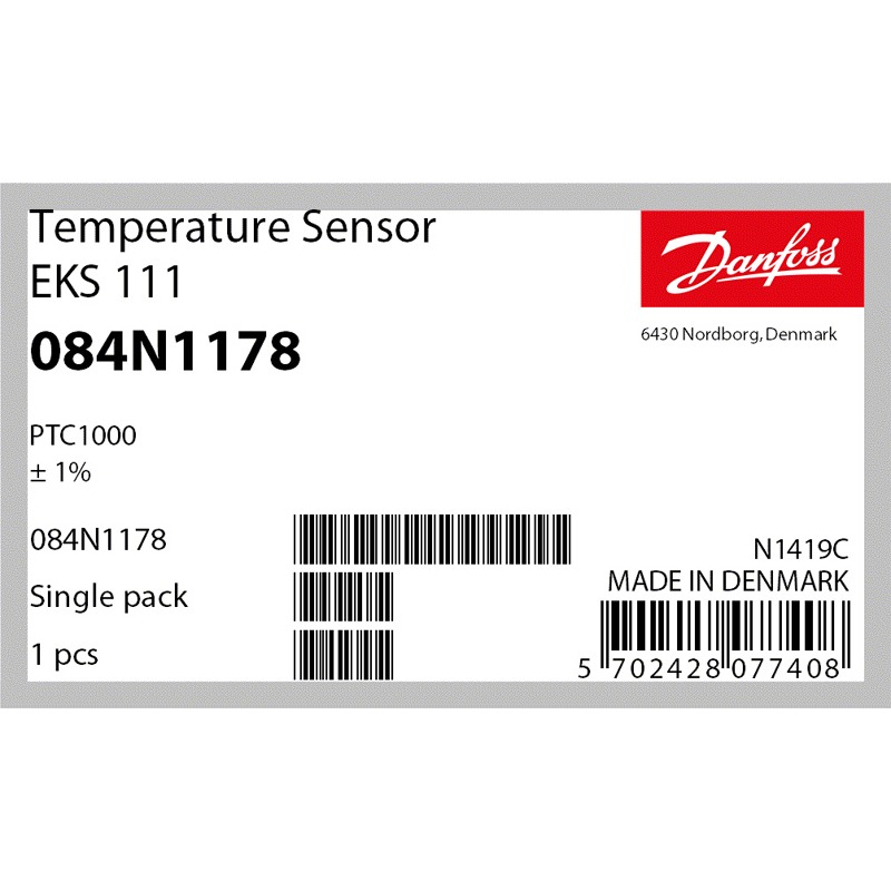 Датчик температуры для холодильника 084N1178 (EKS 111 для контроллеров Danfoss серии EKC, ERC, CC, AK)- фото2
