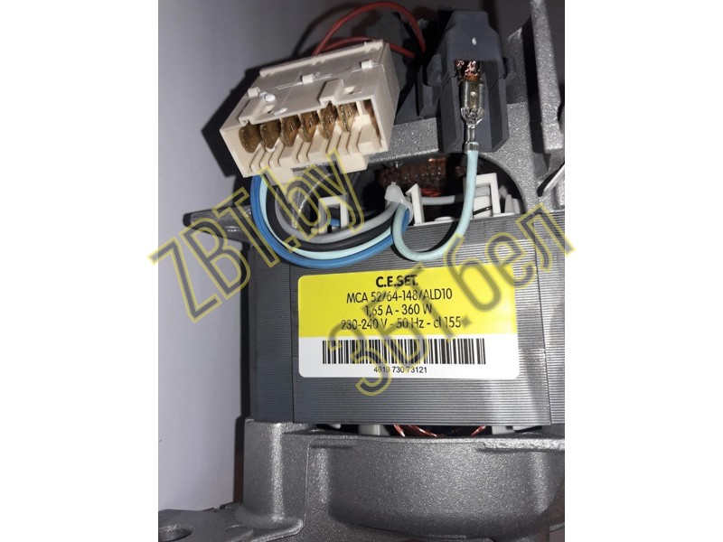 Мотор MCA 52/64-148/ALD10 для стиральных машин Indesit Ariston C00309383 замена на 481073073121- фото3