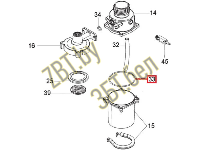 Уплотнитель бойлера кофеварки для кофеварок Delonghi 535750- фото5