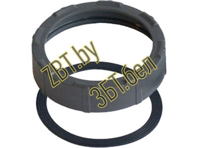 Кольцо зажимное (гайка) с прокладкой для блендера Braun 4184624 — фото