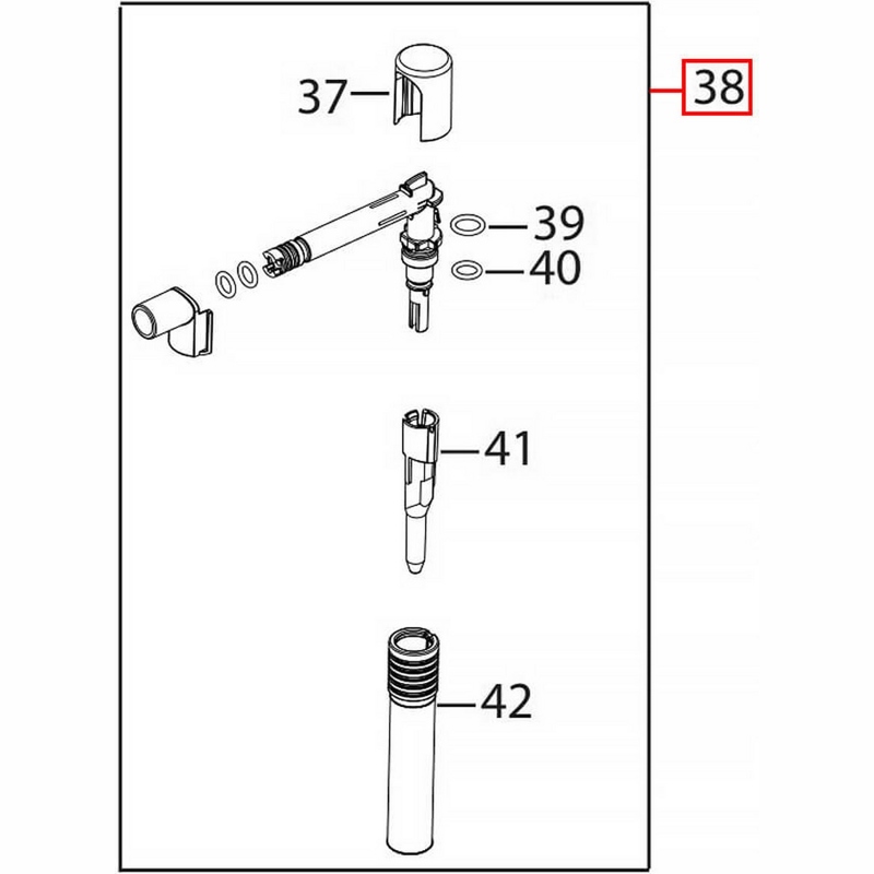 Насадка (сопло) капучинатора для кофемашины DeLonghi 7313214601- фото4