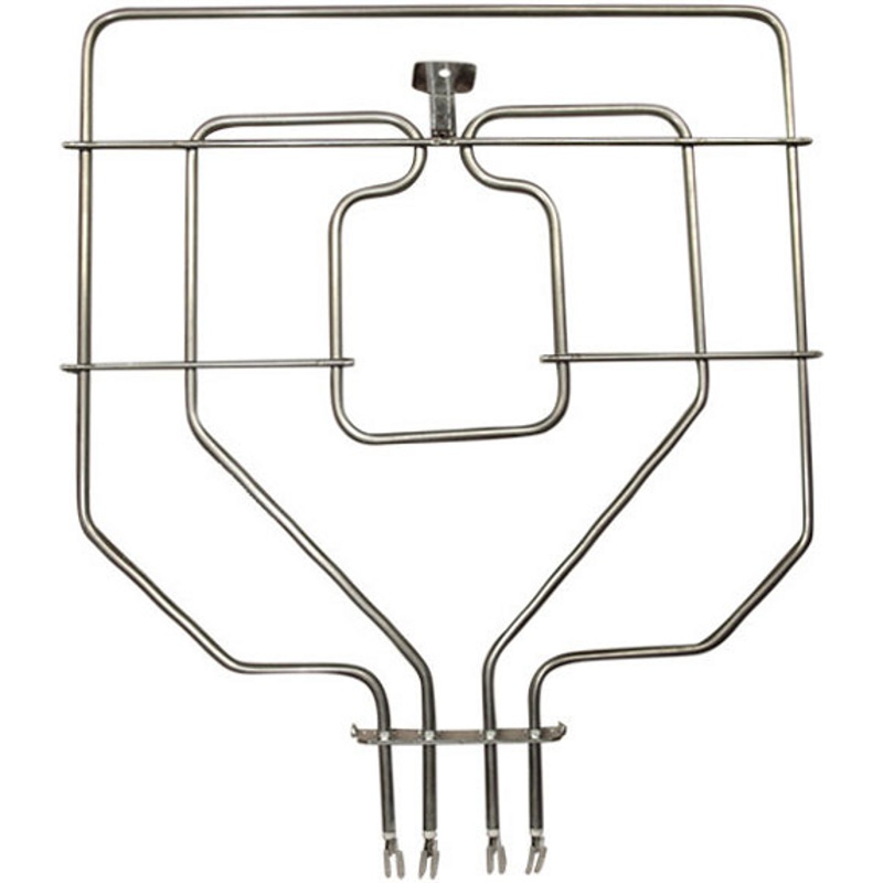 Тэн (нагревательный элемент) верхний (гриль) для духовки Bosch 470845 (2800W, 368x366mm, крепеж-105x26mm )- фото