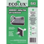 Универсальный микрофильтр и моторный фильтр для пылесоса Ecolux EA-3