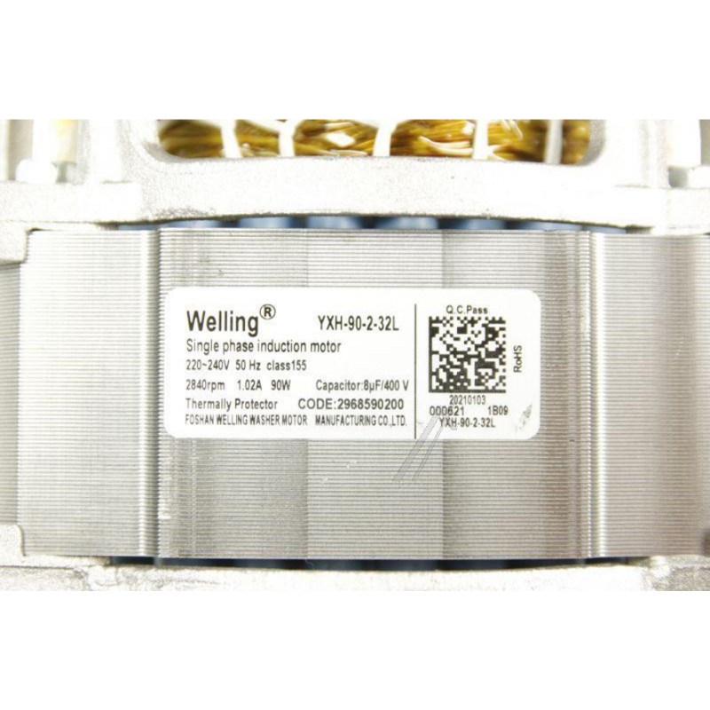 Двигатель для сушильной машины Beko 2968590200 (yxh-90-2-32l)- фото6