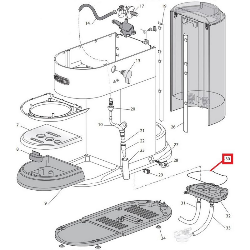 Прокладка к кофеваркам и кофемашинам DeLonghi 5313236391- фото4
