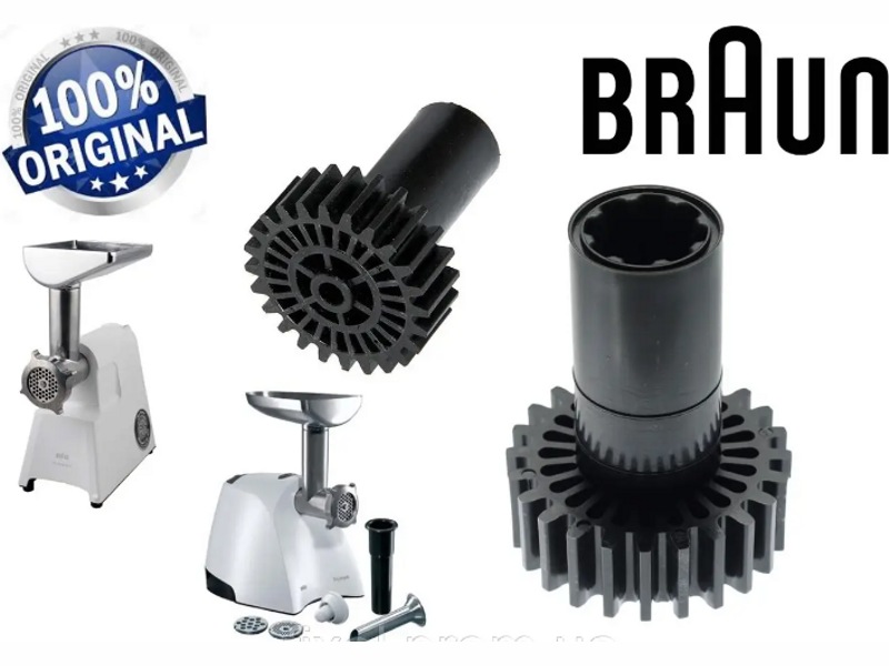 Оригинальная шестерня для мясорубки Braun BR67051414 (средняя)- фото4