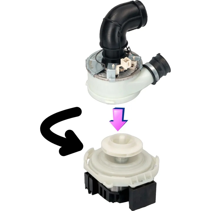 Тэн (нагревательный элемент) для посудомоечной машины Ariston WH013 (1800w, Dвых.30mm, D95 мм с нагревателем для моторов BLDC9/6, B00302489, 160029441, 306102, 306133)- фото6