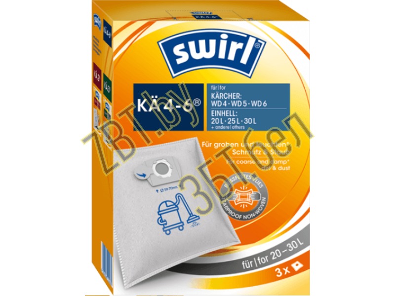 Мешки / пылесборники / фильтра / пакеты к пылесосам Karcher Swirl KAE 4-6 WD — фото