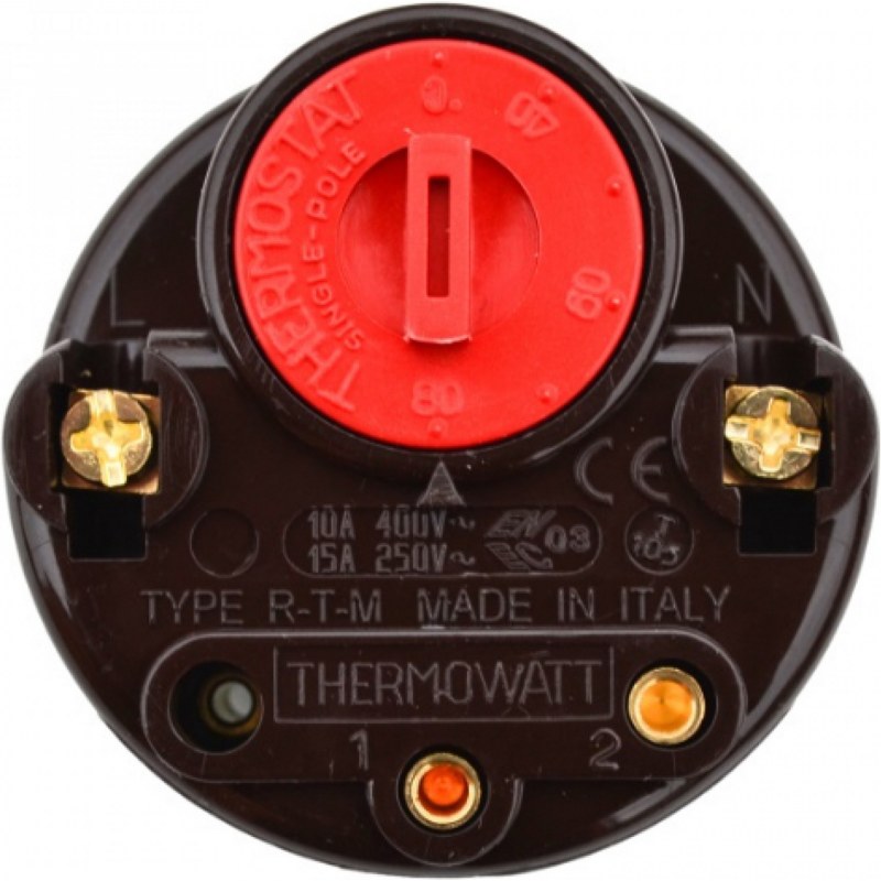 Термостат стержневой для водонагревателя (бойлера) Thermex 3412105 / RTM 300 FF_73°C (15A-250V), круглый с термошкалой- фото4