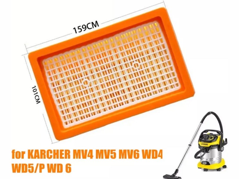 HEPA фильтр для пылесоса Karcher FKWD456 ( для MV4, MV5, MV6, WD4, WD5, WD6)- фото4