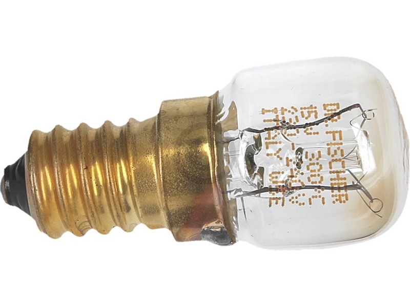 Лампа освещения для духовки 55304065 (E14 15W 300°C, 22X49 mm, made in Italy)- фото3