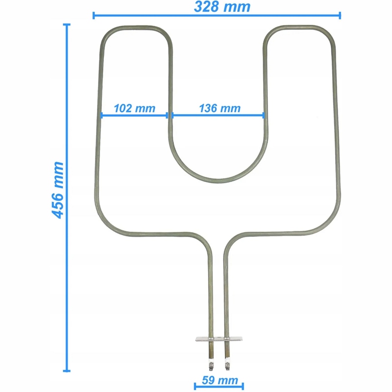 Тэн (нагревательный элемент) нижний для духовки Samsung DG47-00007A- фото3