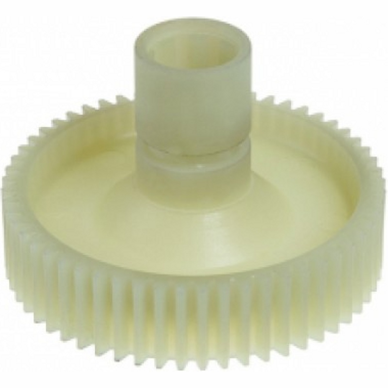 Шестерня большая для мясорубки Помощница, Белвар 721347002 (D-87/26/20 мм, H-58/21 мм, зубьев: 57/8 шт, зубья прямые)- фото