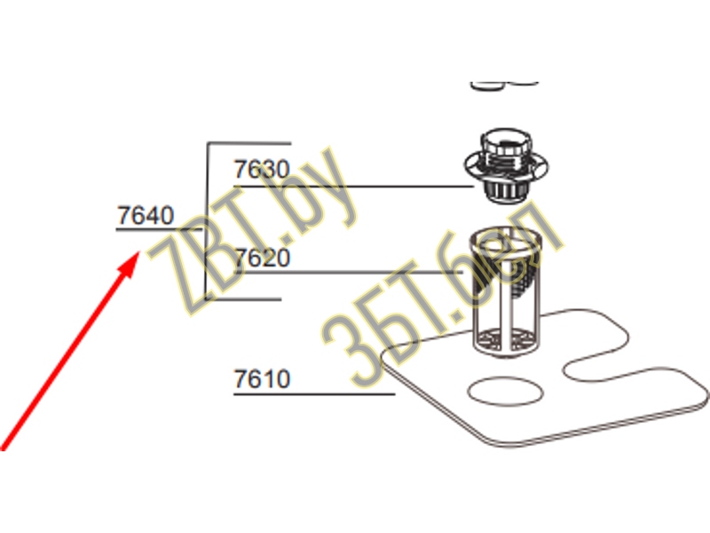 Фильтр для посудомоечной машины Beko 1796092100- фото5