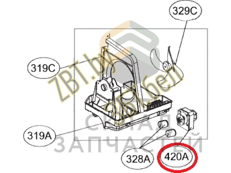 Двигатель для холодильника LG EAU61523401- фото3