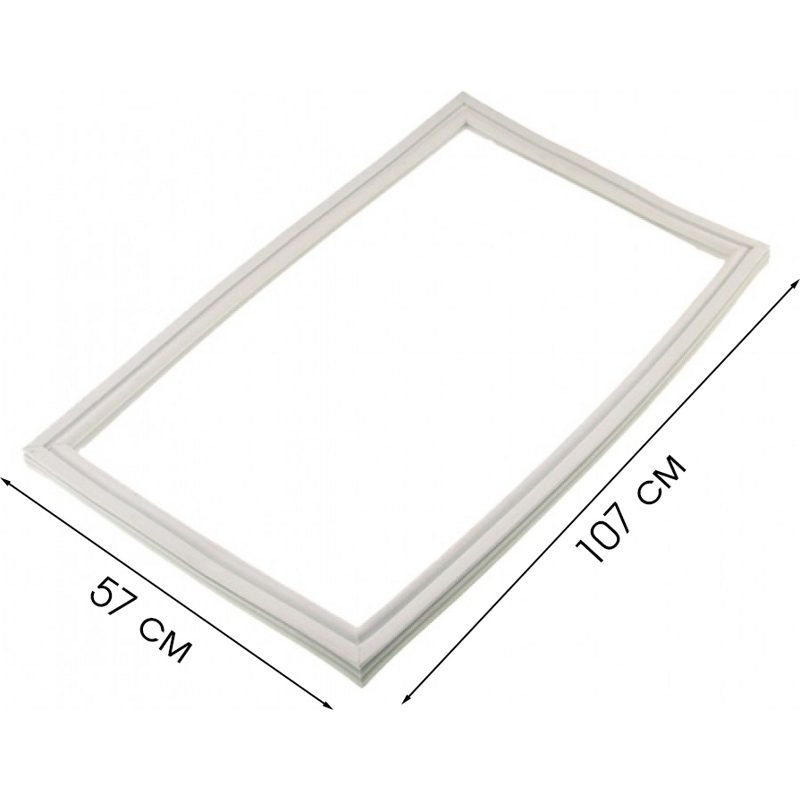 Резиновый уплотнитель верхний для холодильника LG 4987JT2001J (57*107 см)- фото