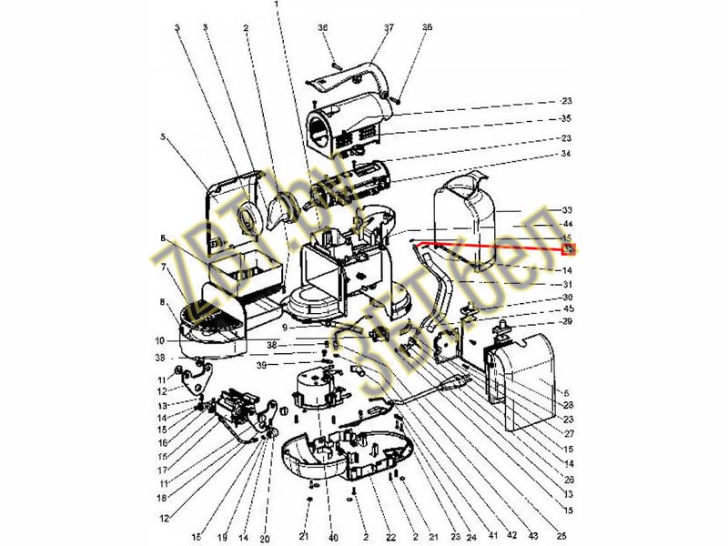 Тефлоновая трубка для кофеварок Delonghi Nespresso ES0039198- фото3