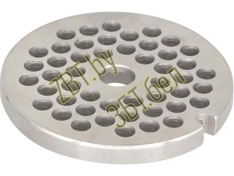 Перфорированная решетка-диск для кухонных комбайнов и мясорубок Bosch MM0201W (620950) / D=53.5, d.отв-4.5, H=5mm, отв-8.1mm- фото5