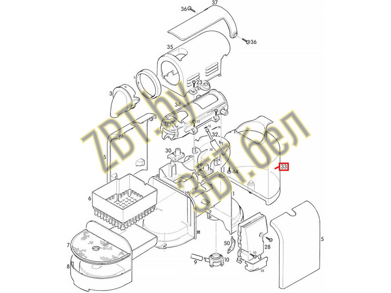 Контейнер для воды к капсульным кофемашинам Delonghi Nespresso ES0084292- фото4