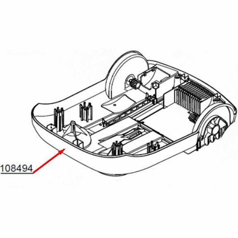 Основание корпуса пылесоса Thomas 108494- фото