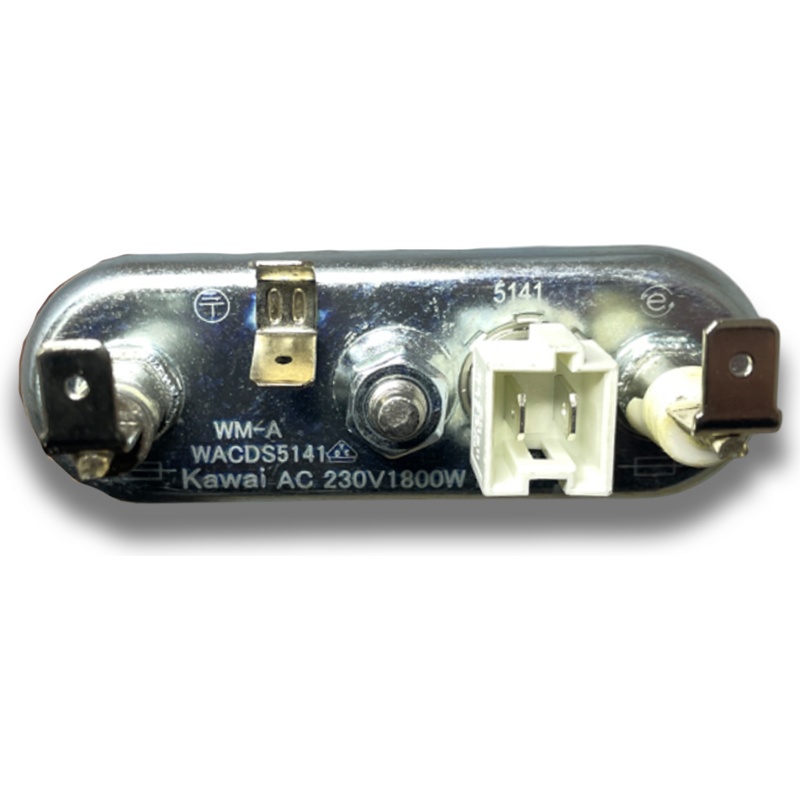 Нагревательный элемент ( ТЭН ) для стиральной машины Haier 0024000279CW (V14482, Kawai WACJS5874 1800w-230v прям.с отв.L=160, R9+, M115 +датч.12kom)- фото2