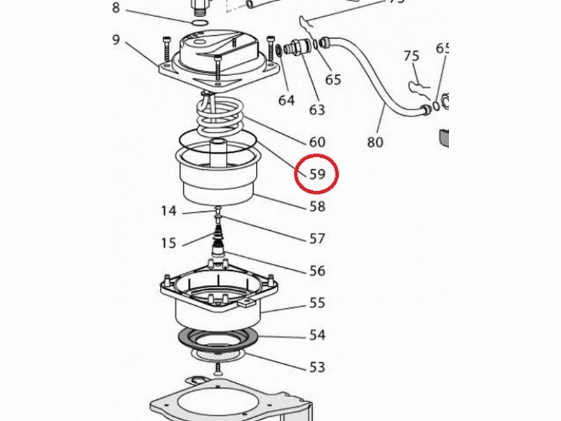 Уплотнительное кольцо бойлера для кофеварки DeLonghi 533216- фото3