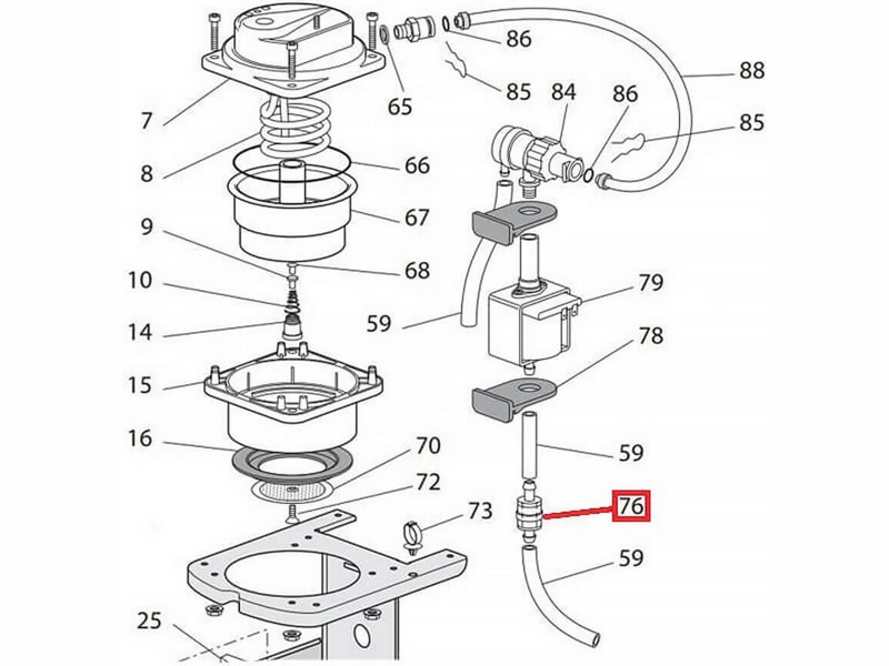 Фильтр грубой очистки для кофемашин Delonghi, AEG, Saeco 5513220521- фото5