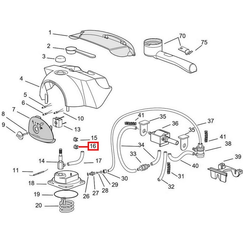 Термостат (терморегулятор) для кофеварки DeLonghi 5232100600 / 105°C- фото3