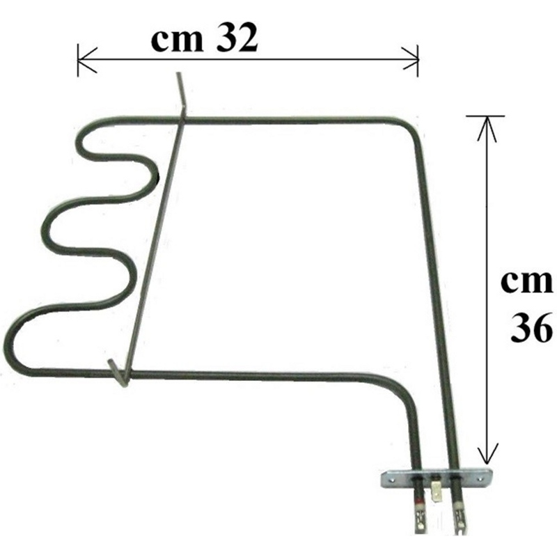 Тэн (нагревательный элемент) нижний для духовки Zanussi 3570076038- фото3