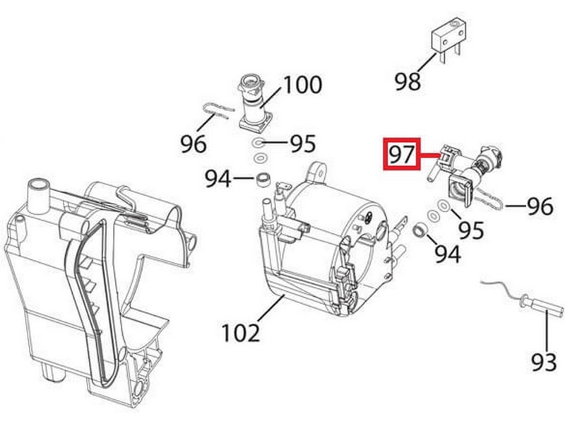 Клапан запорный (обратный) кофемашины DeLonghi 7313219401- фото6