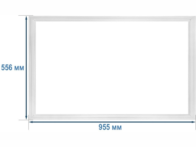 Уплотнительная резина холодильной камеры Атлант 769748901508 / 560x960 mm (крепление в паз)- фото2