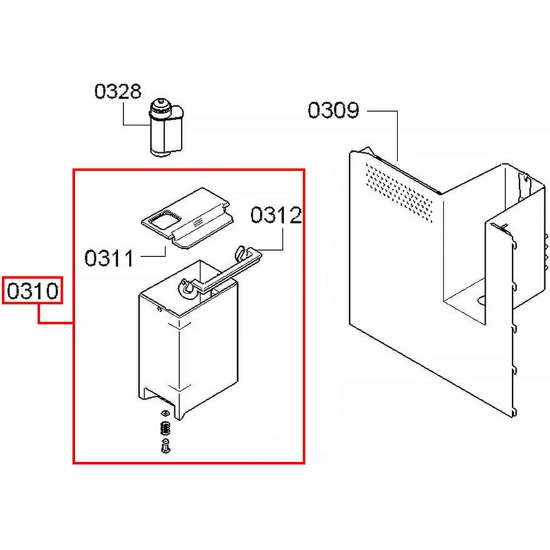 Контейнер (бачок) для воды кофемашины Bosch 00673864- фото6