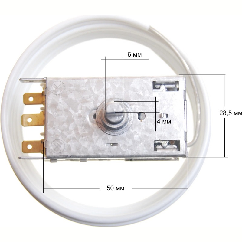 Термостат (регулятор температуры) для холодильника Indesit K57L2829 / RANCO K57-L2829 (2,5m)- фото6