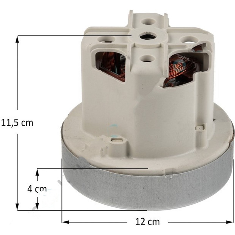 Мотор (электродвигатель) для пылесосов Philips 432200909430 H=112/42, D=120/92 Domel 463.3.405 замена на VC0762FQw- фото6