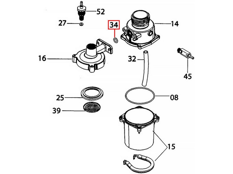 Прокладка (уплотнитель, резинка) O-Ring для кофеварки DeLonghi 537177- фото5