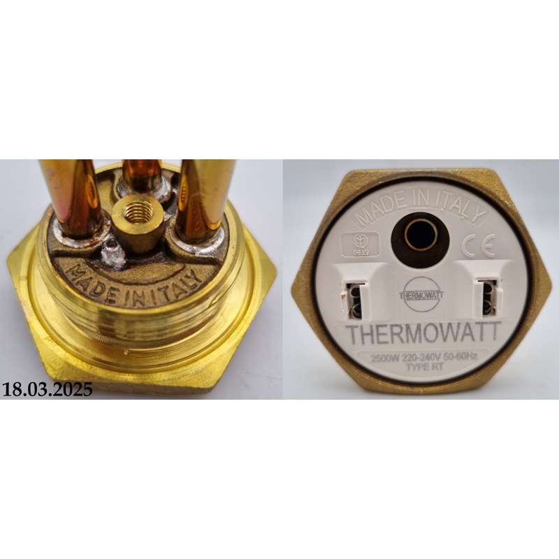 Тэн для водонагревателя ( бойлера) Ariston 182259 / 2500w-230v RCT TW3 PA C (резьба 1”1/4, H=275, анод M6) thermowatt- фото5