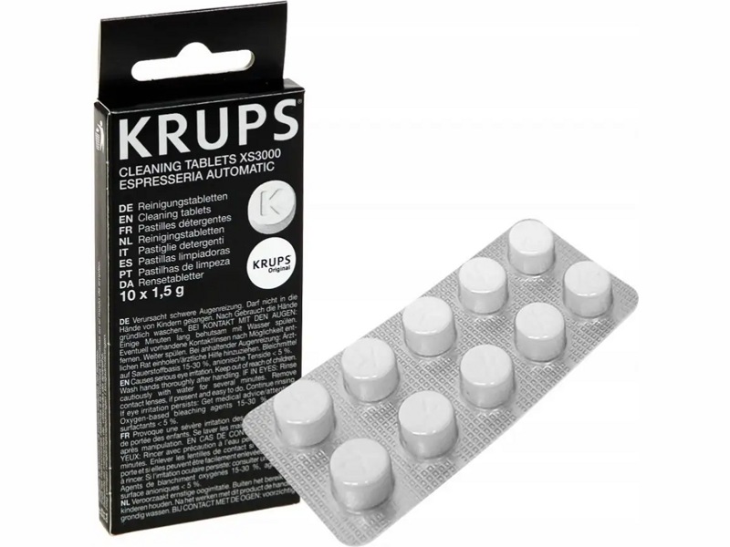 Таблетки для очистки гидросистемы кофемашин Krups XS300010- фото