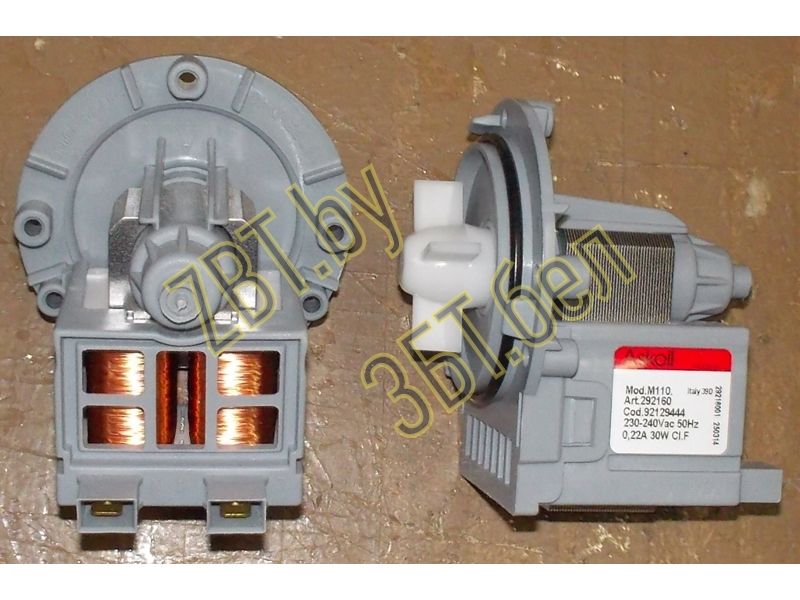 Насос сливной ( помпа ) Askoll M110 для стиральной машины Candy 49001619u- фото