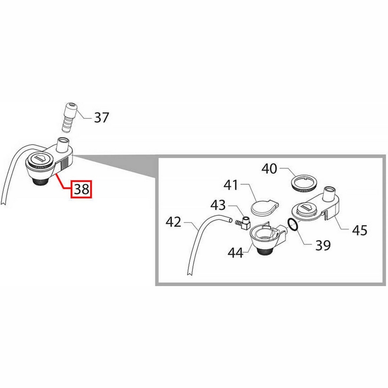 Капучинатор в сборе для кофемашин Saeco, Philips 421944031491- фото3