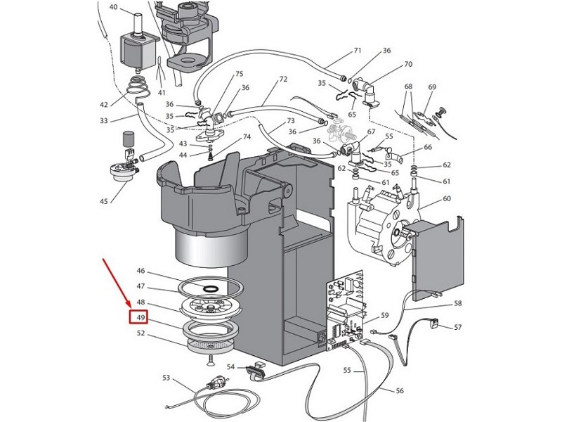 Прокладка (уплотнитель) бойлера для кофеварки DeLonghi AS00005075- фото6