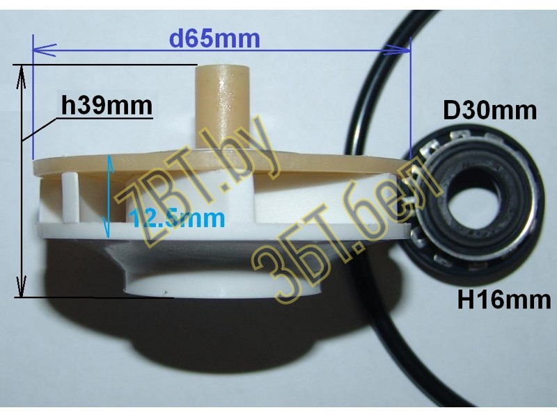 Ремкомплект для циркуляционного насоса посудомоечной машины Bosch 00165813un (D165/H39)- фото2